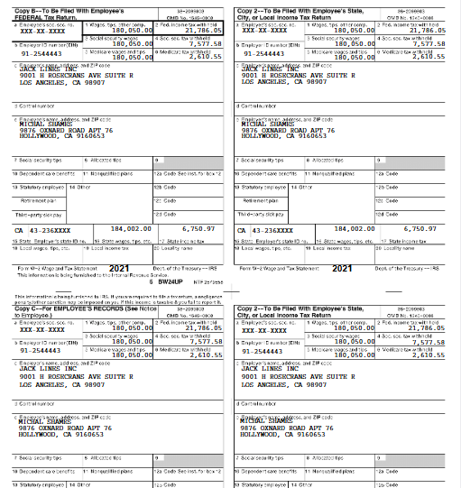 Tax Return Templates